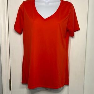 Nike Red Fitted Short Sleeve Tee